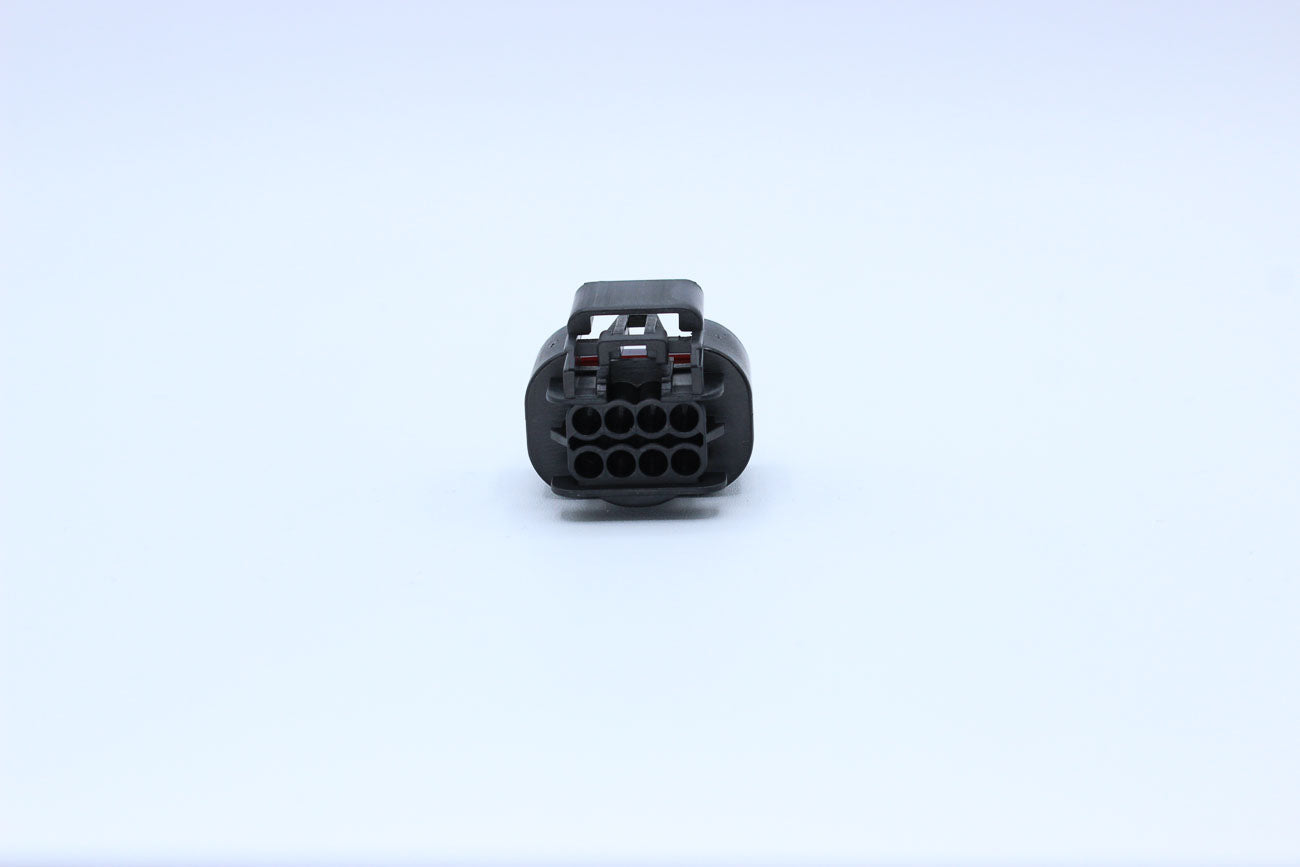 Delphi Female GT150 Black Code 8 - 8 Terminal in Style: Flying Lead. Delphi GT150 in Black. These connectors are typically found in OEM applications and are available as a connector only or as a flying lead. An extra terminal is included with every connec