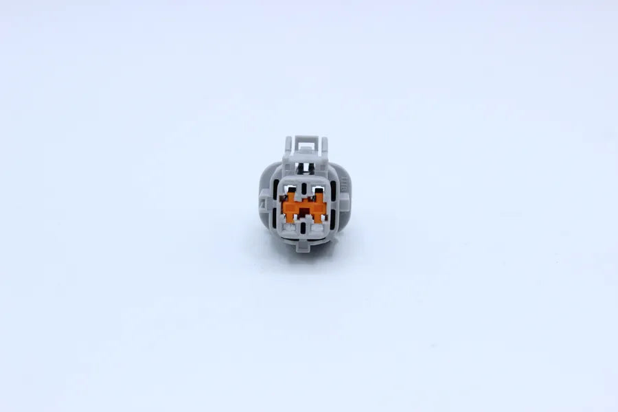 Sumitomo Female RS Gray - 4 Terminal in Style: Connector Only. Sumitomo RS in Gray. These connectors are typically found in OEM applications and are available as a connector only or as a flying lead. An extra terminal is included with every connector, bec