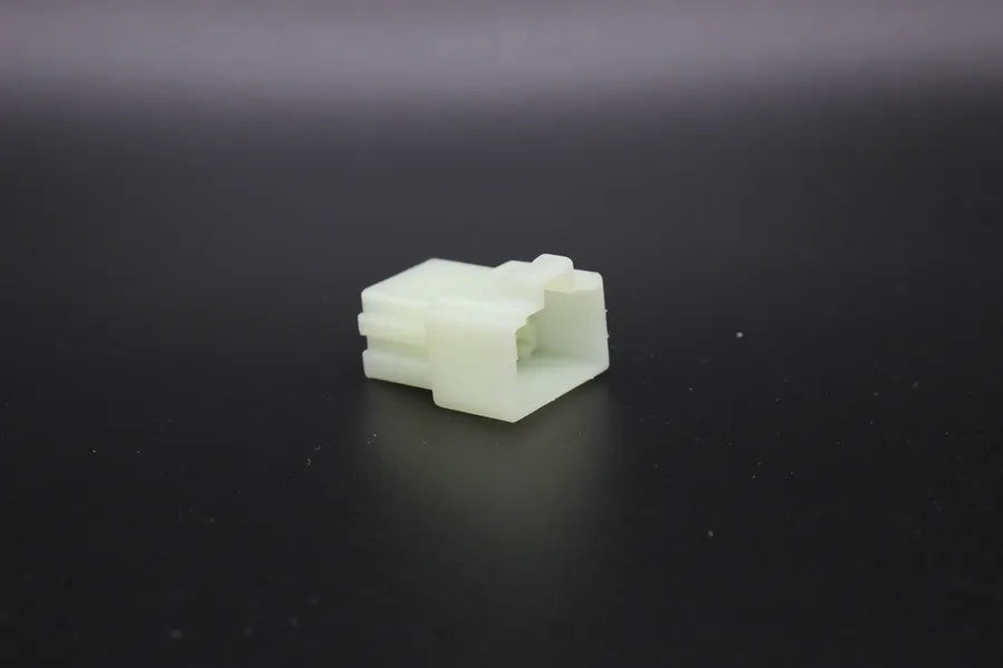 Sumitomo Male 250 Clear - 4 Terminal in Style: Connector Only. Sumitomo 250 in Clear. These connectors are typically found in OEM applications and are available as a connector only or as a flying lead. An extra terminal is included with every connector, b