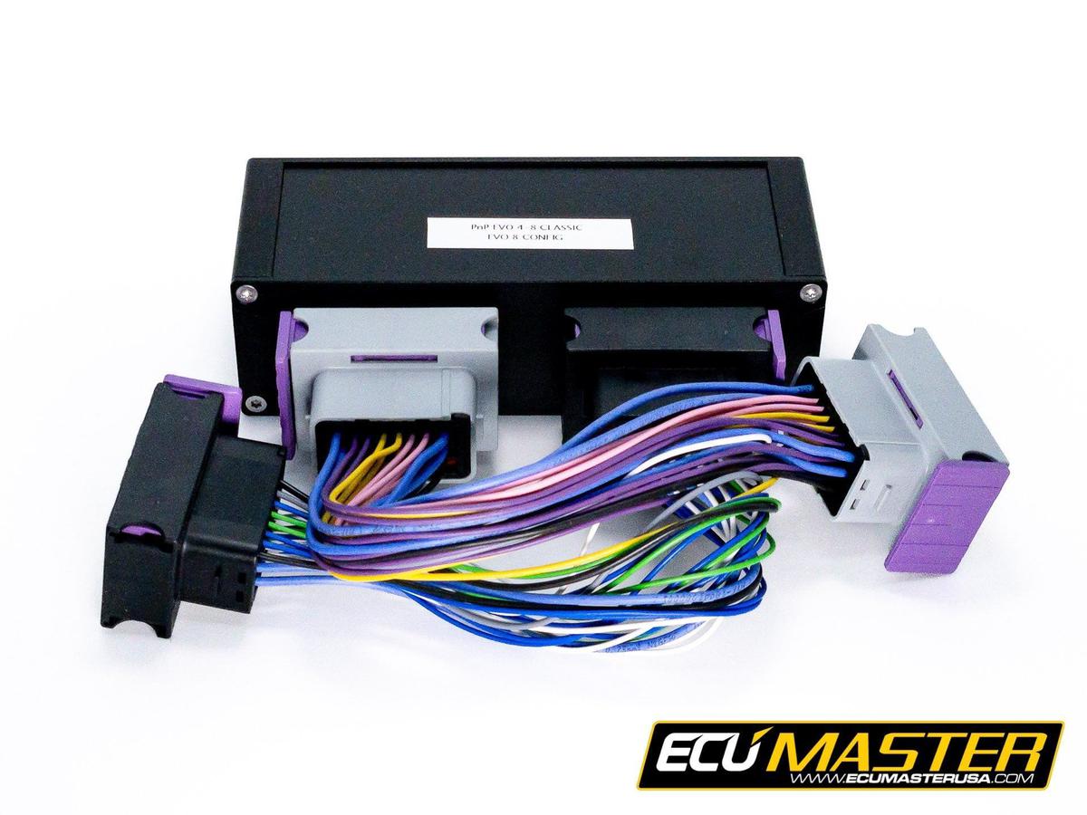 ECUMaster EMU Black or ECUMaster Classic Plug-and-Play Adapter for Mitsubishi EVO 7