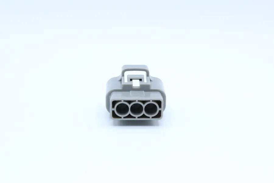 Sumitomo Female TS Gray tab width 4.8 - 3 Terminal in Style: Connector Only. Sumitomo TS in Gray. These connectors are typically found in OEM applications and are available as a connector only or as a flying lead. An extra terminal is included with every