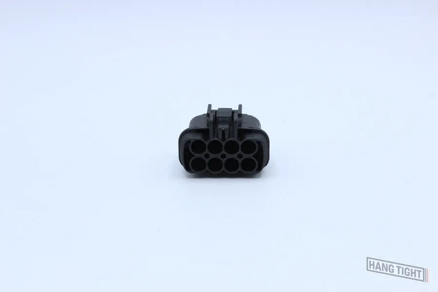 Sumitomo Female RS Black - 8 Terminal in Style: Flying Lead. Sumitomo RS in Black. These connectors are typically found in OEM applications and are available as a connector only or as a flying lead. An extra terminal is included with every connector, beca