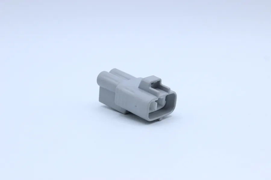Sumitomo Male TS Gray tab width 4.8 - 2 Terminal in Style: Flying Lead. Sumitomo TS in Gray. These connectors are typically found in OEM applications and are available as a connector only or as a flying lead. An extra terminal is included with every conne