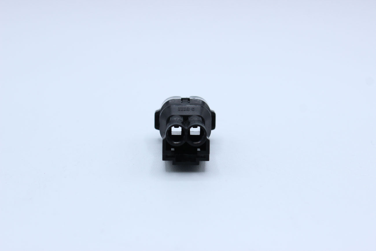 Sumitomo Male HM Black - 2 Terminal in Style: Flying Lead. Sumitomo HM in Black. These connectors are typically found in OEM applications and are available as a connector only or as a flying lead. An extra terminal is included with every connector, becaus