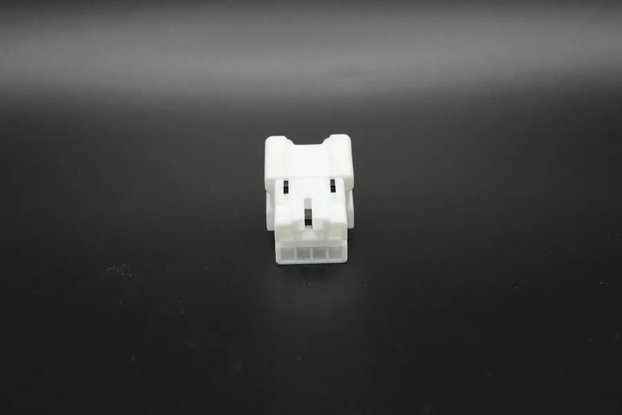 Sumitomo Male White - 6 Terminal in Style: Connector Only. Sumitomo in White. These connectors are typically found in OEM applications and are available as a connector only or as a flying lead. An extra terminal is included with every connector, because m