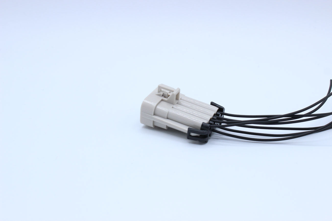 Delphi Male Metri-pack 150 Grey Code 2 - 7 Terminal in Style: Connector Only. Delphi Metri-pack 150 in Grey. These connectors are typically found in OEM applications and are available as a connector only or as a flying lead. An extra terminal is included