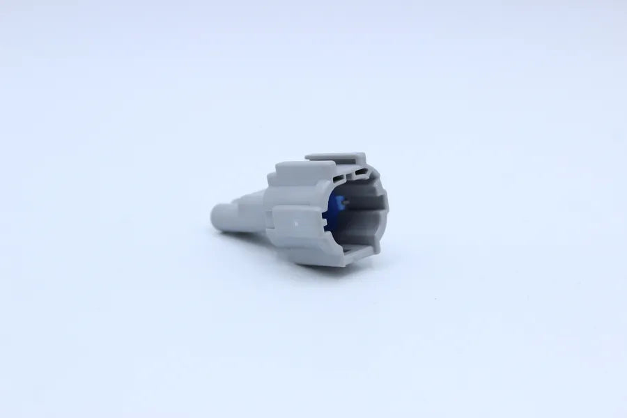 Sumitomo Male RS Gray - 2 Terminal in Style: Connector Only. Sumitomo RS in Gray. These connectors are typically found in OEM applications and are available as a connector only or as a flying lead. An extra terminal is included with every connector, becau