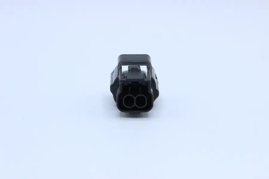 Sumitomo Female RS Black - 2 Terminal in Style: Flying Lead. Sumitomo RS in Black. These connectors are typically found in OEM applications and are available as a connector only or as a flying lead. An extra terminal is included with every connector, beca