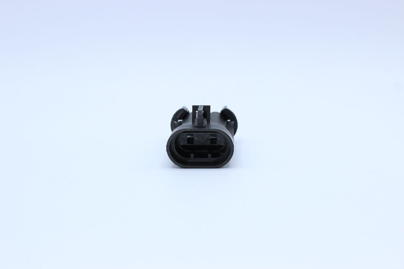 Delphi Male Metri-pack 630 Black - 2 Terminal in Style: Connector Only. Delphi Metri-pack 630 in Black. These connectors are typically found in OEM applications and are available as a connector only or as a flying lead. An extra terminal is included with
