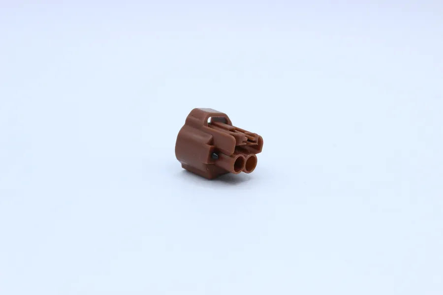 Sumitomo Female MT Brown Shrouded - 2 Terminal in Style: Connector Only. Sumitomo MT in Brown. These connectors are typically found in OEM applications and are available as a connector only or as a flying lead. An extra terminal is included with every con