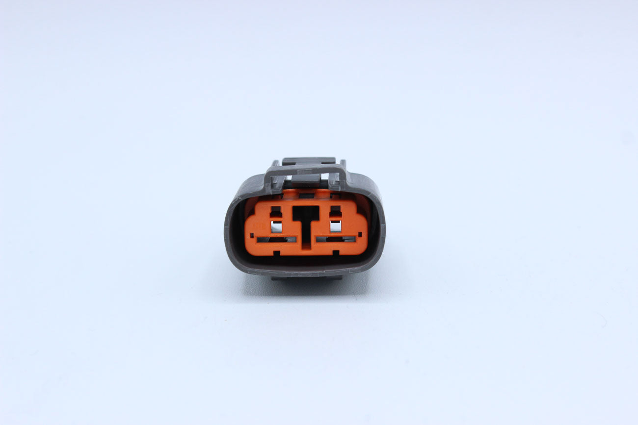 Sumitomo Female DL Gray Tab width 7.8 - 2 Terminal in Style: Connector Only. Sumitomo DL in Gray. These connectors are typically found in OEM applications and are available as a connector only or as a flying lead. An extra terminal is included with every