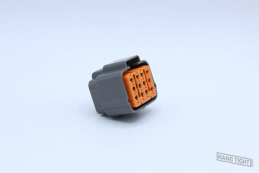 Sumitomo Female DL Gray - 8 Terminal in Style: Connector Only. Sumitomo DL in Gray. These connectors are typically found in OEM applications and are available as a connector only or as a flying lead. An extra terminal is included with every connector, bec