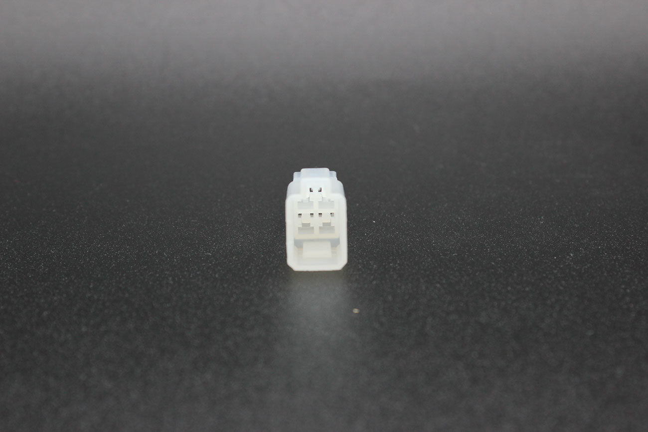 KET Male 090 White - 4 Terminal in Style: Connector Only. KET 090 in White. These connectors are typically found in OEM applications and are available as a connector only or as a flying lead. An extra terminal is included with every connector, because mis