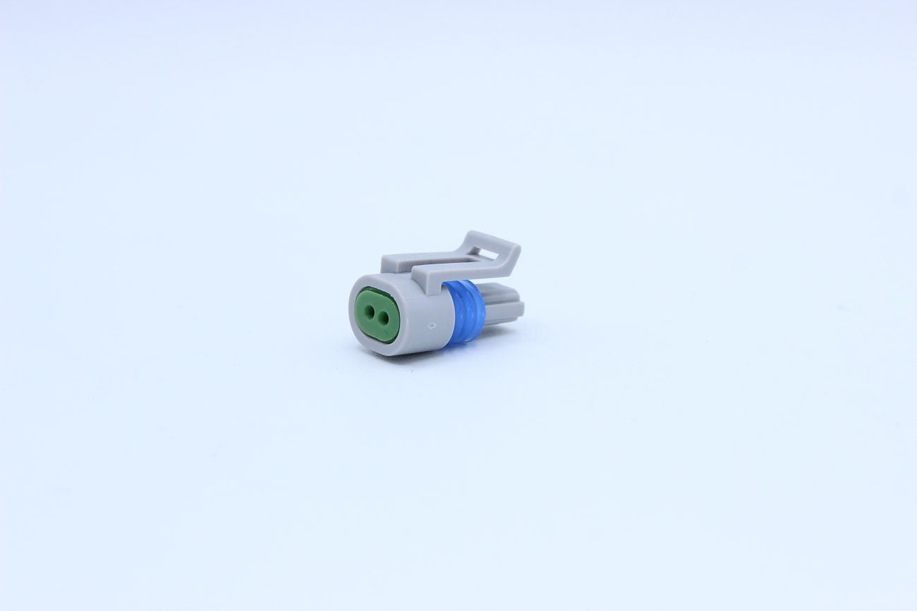 Delphi Female Metri-pack 150 PTS Grey - Part Number 12162197 in Style: Connector Only. Delphi Metri-pack 150 PTS in Grey. The OEM Part Number for this part is 12162197. These connectors are typically found in OEM applications and are available as a connec