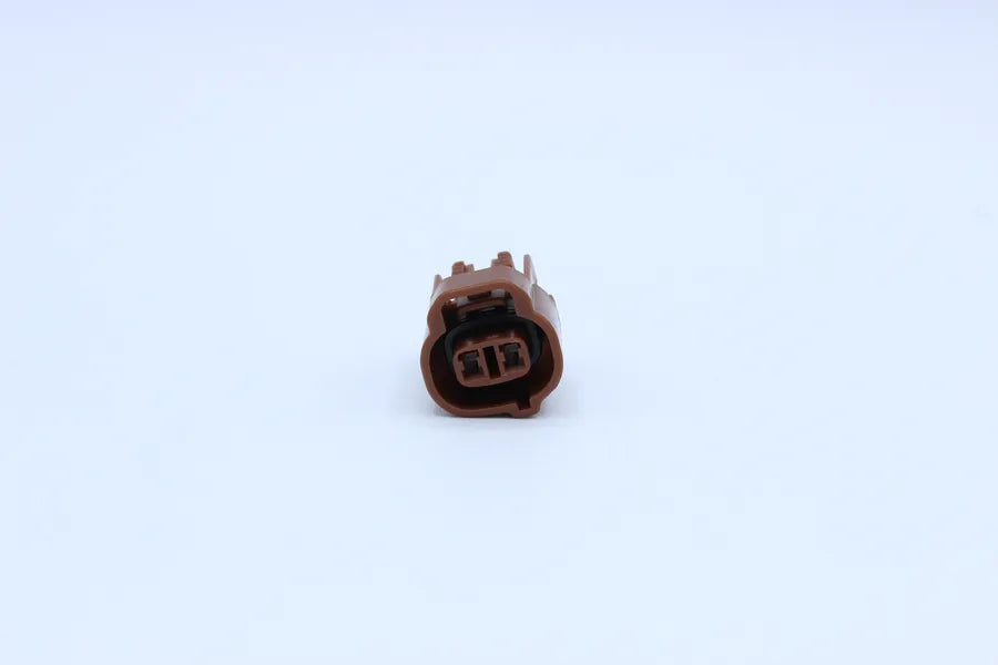 Sumitomo Female MT Brown Shrouded - 2 Terminal in Style: Connector Only. Sumitomo MT in Brown. These connectors are typically found in OEM applications and are available as a connector only or as a flying lead. An extra terminal is included with every con