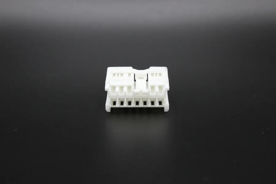 Sumitomo Female White - 10 Terminal in Style: Connector Only. Sumitomo in White. These connectors are typically found in OEM applications and are available as a connector only or as a flying lead. An extra terminal is included with every connector, becaus