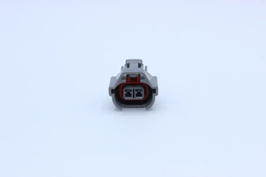 Sumitomo Female MT Gray Injector relief type 2 - 2 Terminal in Style: Connector Only. Sumitomo MT in Gray. These connectors are typically found in OEM applications and are available as a connector only or as a flying lead. An extra terminal is included wi