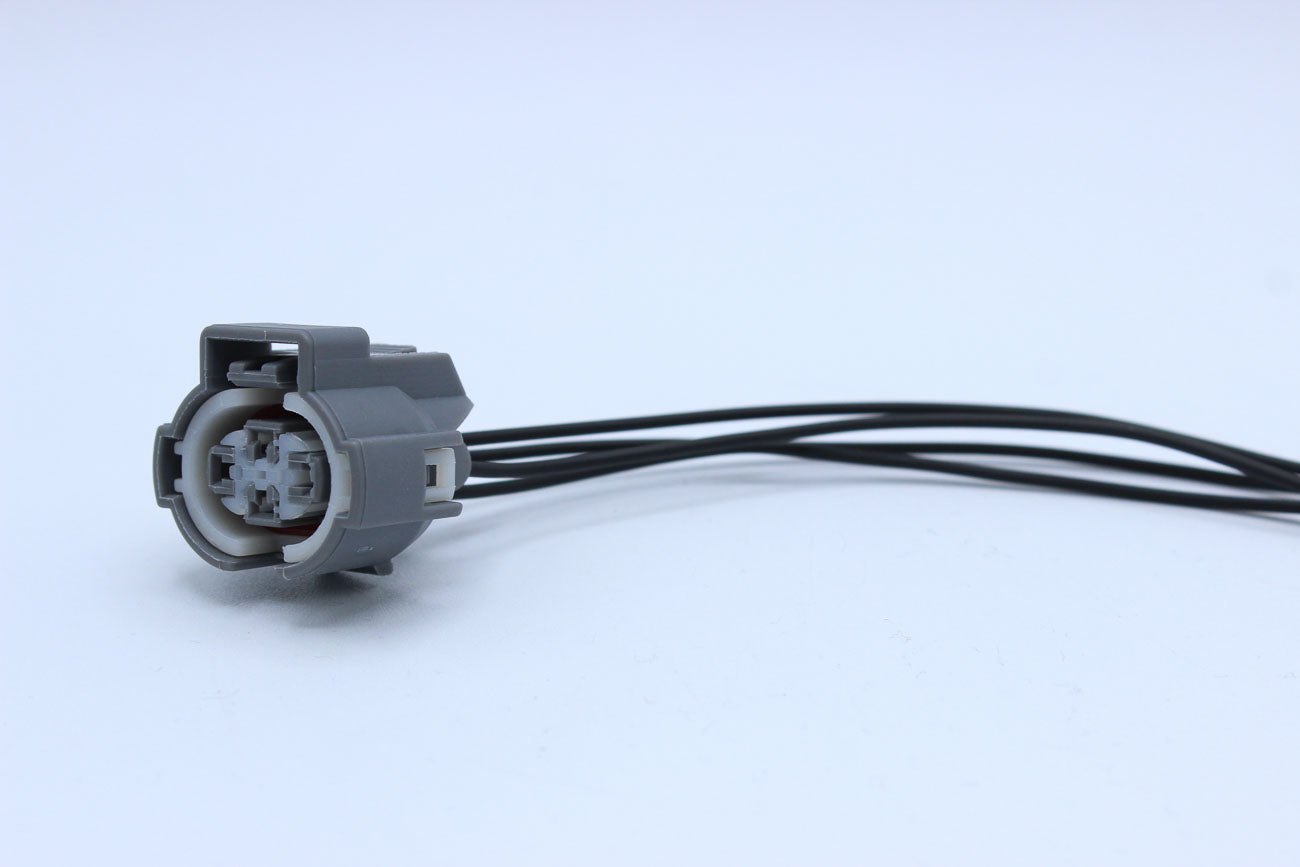 Sumitomo Female SL Grey - 4 Terminal in Style: Flying Lead. Sumitomo SL in Grey. These connectors are typically found in OEM applications and are available as a connector only or as a flying lead. An extra terminal is included with every connector, becaus