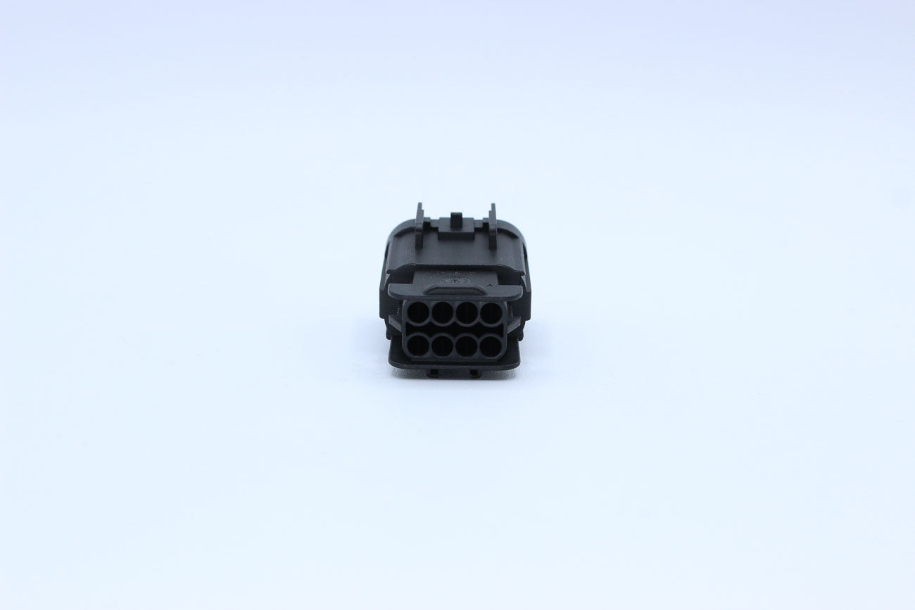Delphi Male GT150 Black Code 8 - 8 Terminal in Style: Flying Lead. Delphi GT150 in Black. These connectors are typically found in OEM applications and are available as a connector only or as a flying lead. An extra terminal is included with every connecto