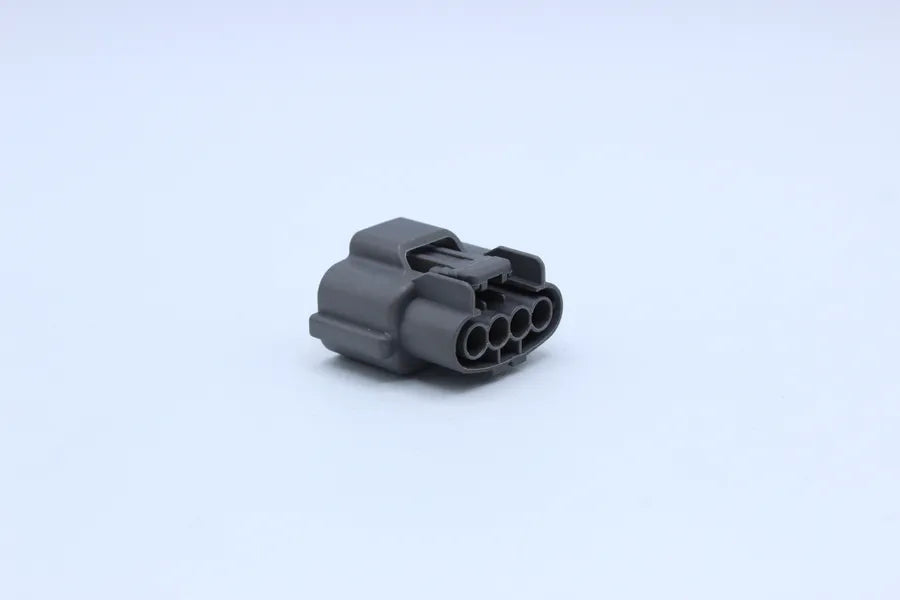 Sumitomo Female 62 Gray - 4 Terminal in Style: Connector Only. Sumitomo 62 in Gray. These connectors are typically found in OEM applications and are available as a connector only or as a flying lead. An extra terminal is included with every connector, bec