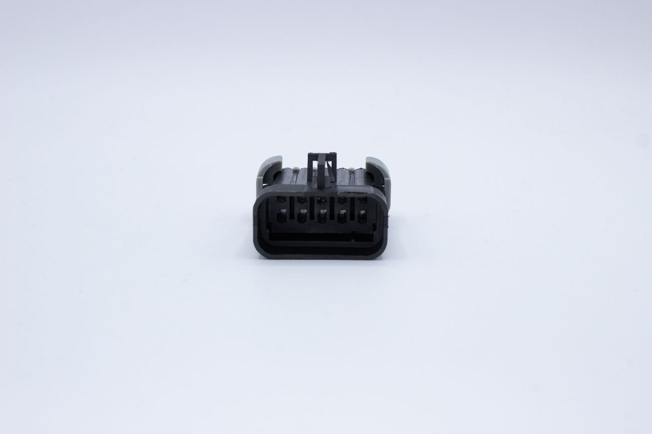Delphi Male Metri-pack 150 Black - 10 Terminal in Style: Connector Only. Delphi Metri-pack 150 in Black. These connectors are typically found in OEM applications and are available as a connector only or as a flying lead. An extra terminal is included with