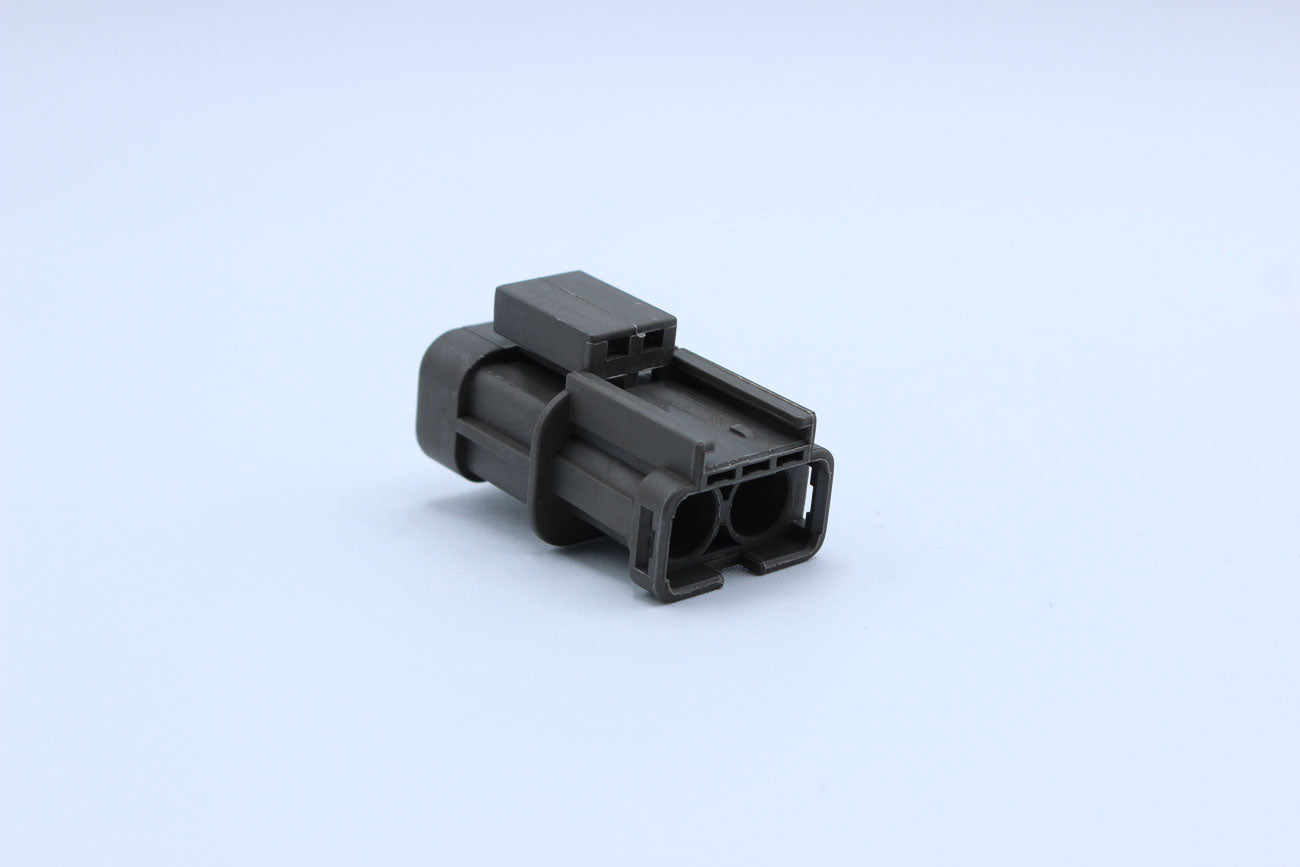 KET Male 250 Gray - 2 Terminal in Style: Flying Lead. KET 250 in Gray. These connectors are typically found in OEM applications and are available as a connector only or as a flying lead. An extra terminal is included with every connector, because mistakes