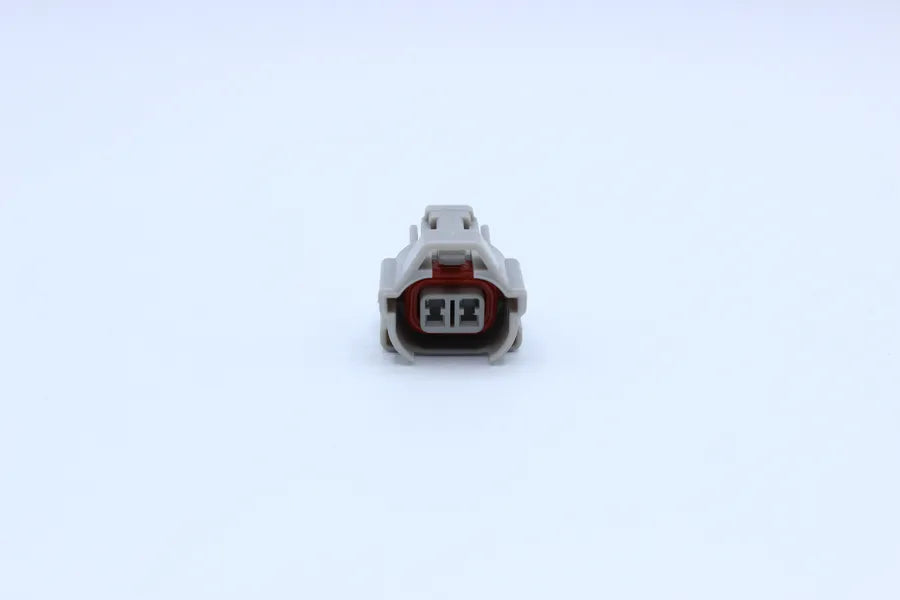 Sumitomo Female MT Gray Injector relief type 2 - 2 Terminal in Style: Connector Only. Sumitomo MT in Gray. These connectors are typically found in OEM applications and are available as a connector only or as a flying lead. An extra terminal is included wi