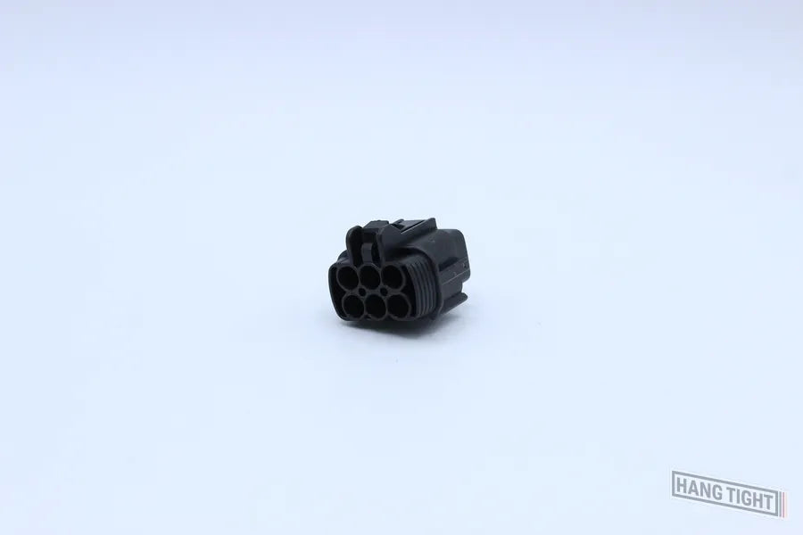Sumitomo Female RS Black - 6 Terminal in Style: Connector Only. Sumitomo RS in Black. These connectors are typically found in OEM applications and are available as a connector only or as a flying lead. An extra terminal is included with every connector, b