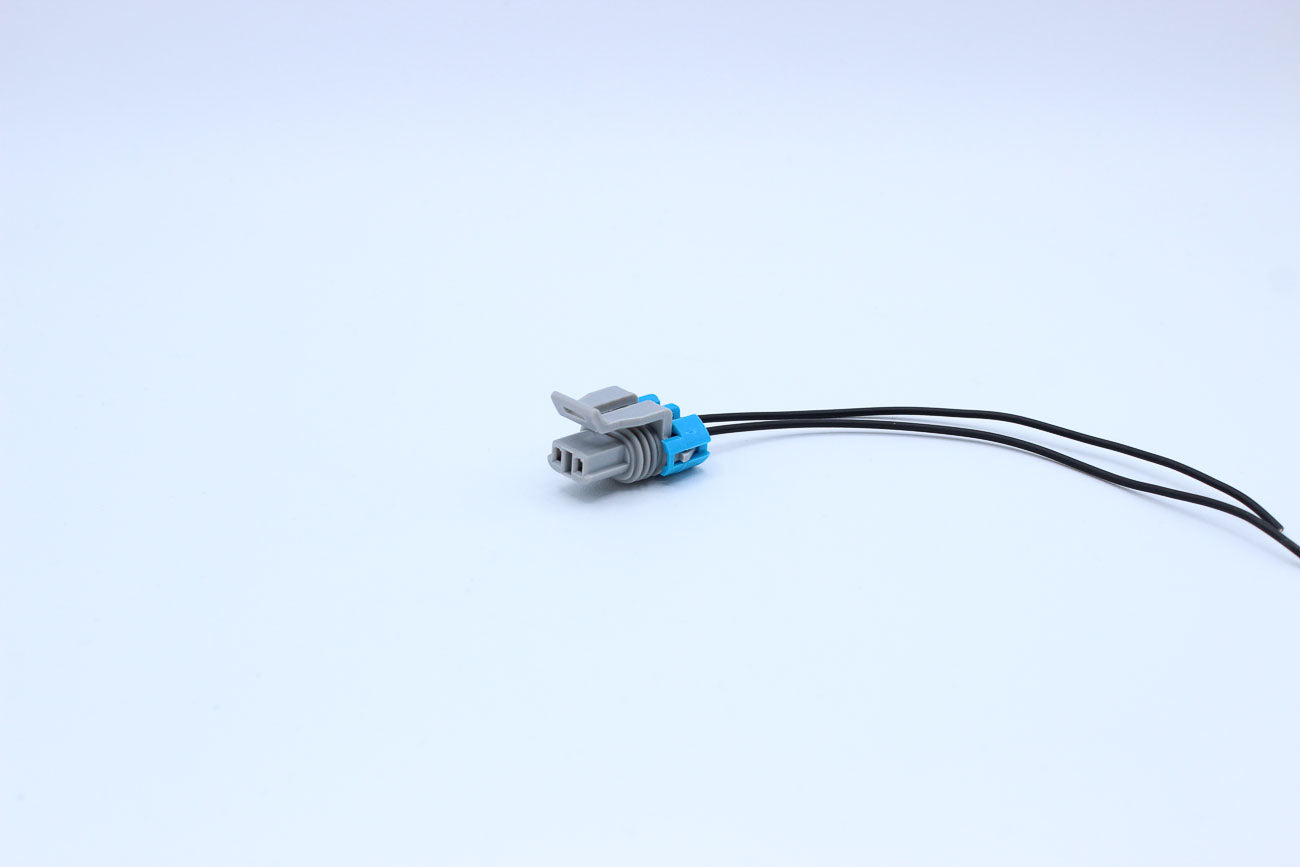 Delphi Female Metri-pack 150 Grey - 2 Terminal in Style: Connector Only. Delphi Metri-pack 150 in Grey. These connectors are typically found in OEM applications and are available as a connector only or as a flying lead. An extra terminal is included with