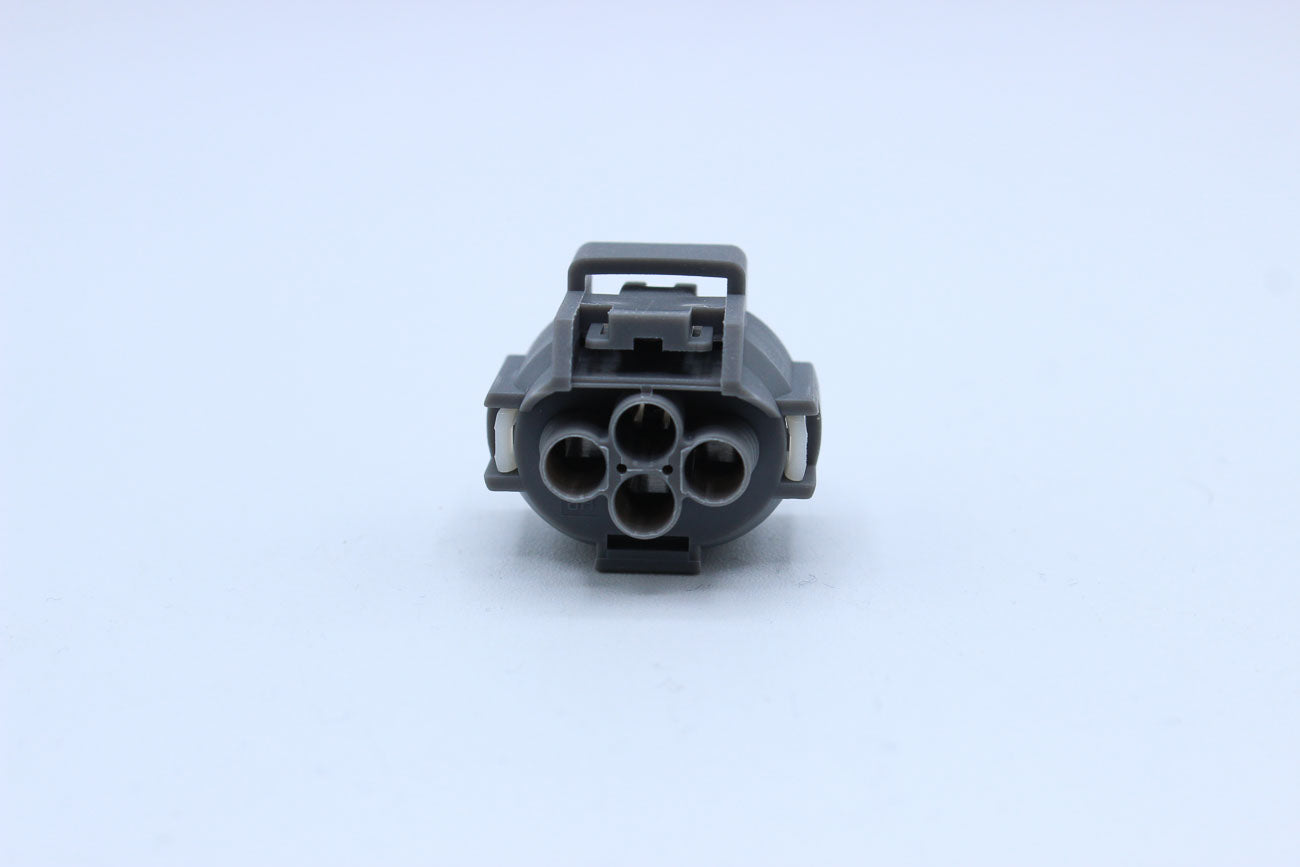 Sumitomo Female SL Grey - 4 Terminal in Style: Flying Lead. Sumitomo SL in Grey. These connectors are typically found in OEM applications and are available as a connector only or as a flying lead. An extra terminal is included with every connector, becaus