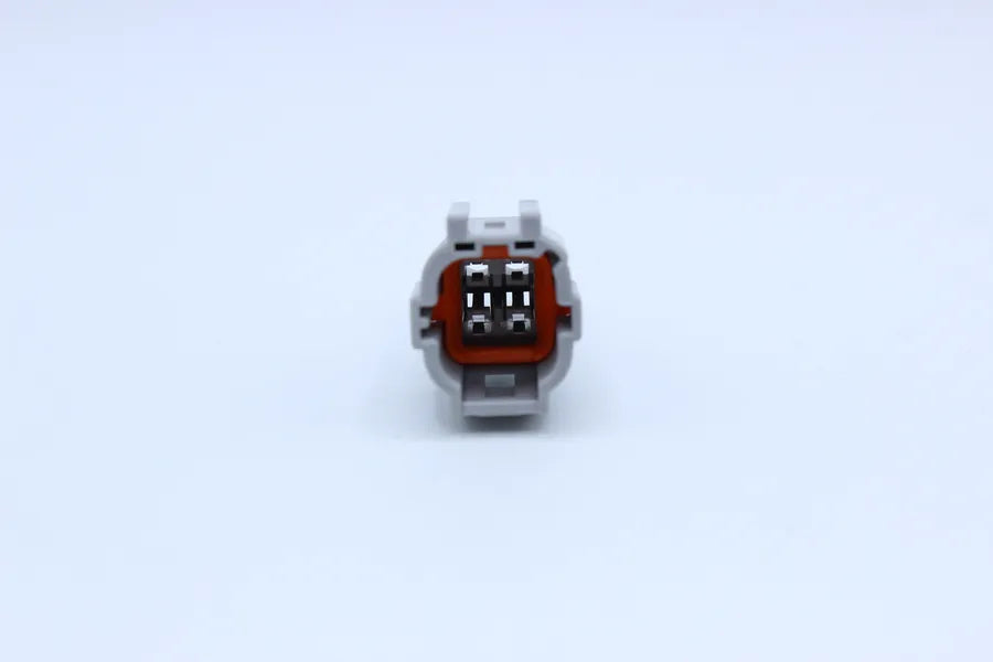 Sumitomo Male RS Gray - 4 Terminal in Style: Connector Only. Sumitomo RS in Gray. These connectors are typically found in OEM applications and are available as a connector only or as a flying lead. An extra terminal is included with every connector, becau