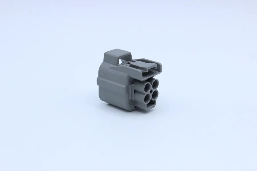 Sumitomo Male HW Gray - 4 Terminal in Style: Flying Lead. Sumitomo HW in Gray. These connectors are typically found in OEM applications and are available as a connector only or as a flying lead. An extra terminal is included with every connector, because