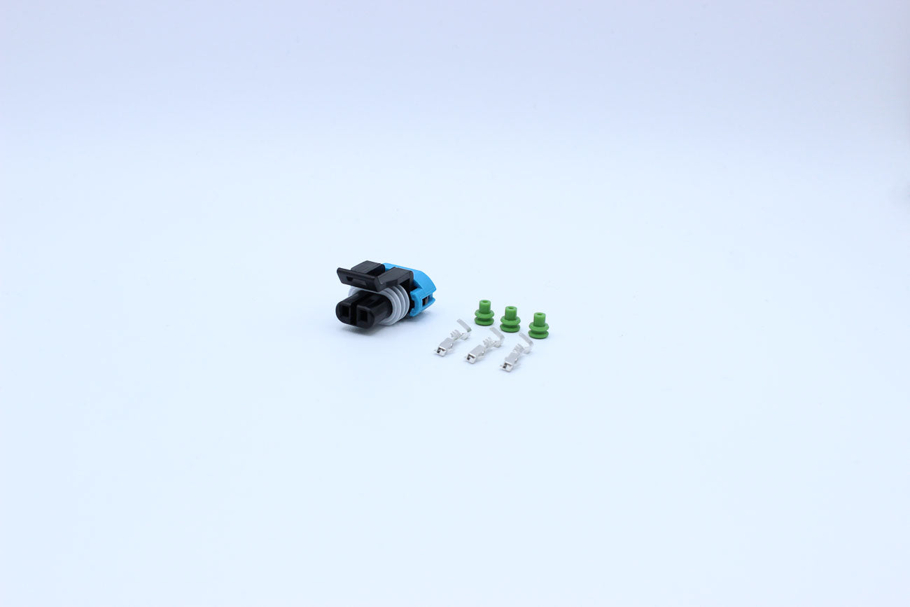 Delphi Female Metri-pack 150 - Part Number 12052641 in Style: Flying Lead. Delphi Metri-pack 150 in Black. The OEM Part Number for this part is 12052641. These connectors are typically found in OEM applications and are available as a connector only or as