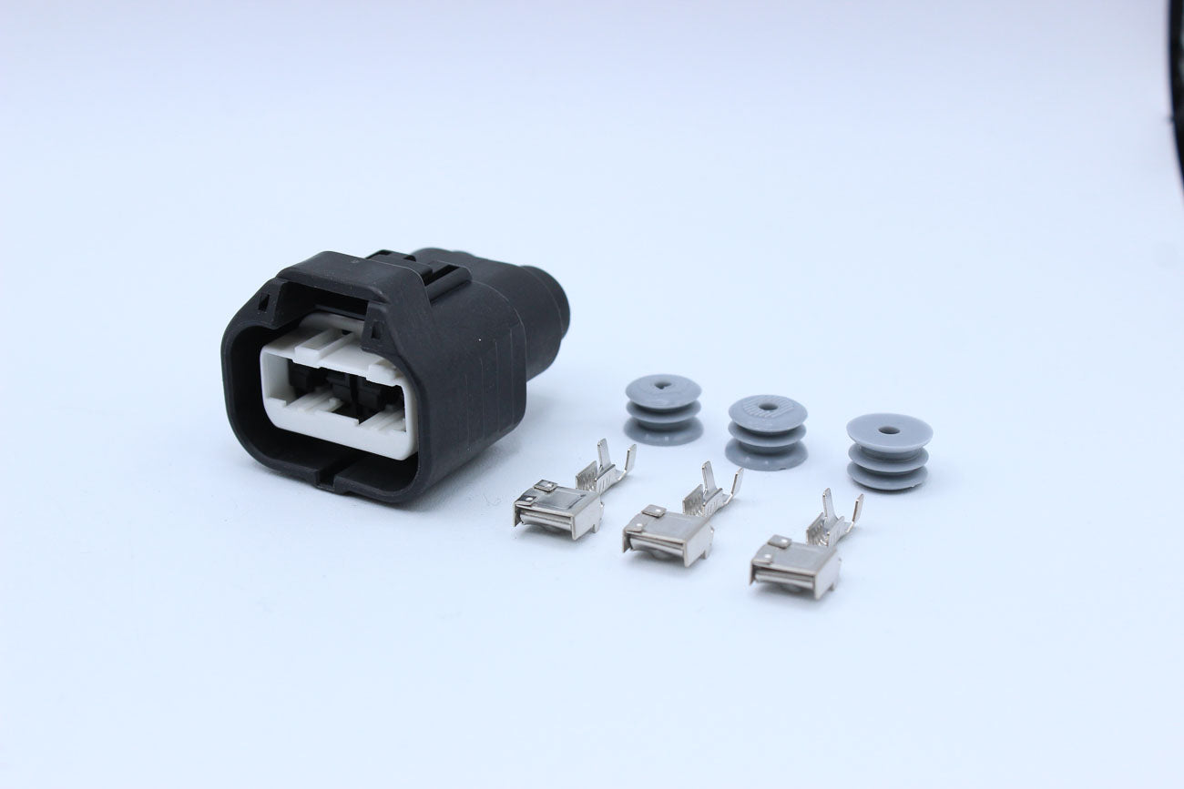KET Female 312 Gray - 2 Terminal in Style: Connector Only. KET 312 in Gray. These connectors are typically found in OEM applications and are available as a connector only or as a flying lead. An extra terminal is included with every connector, because mis