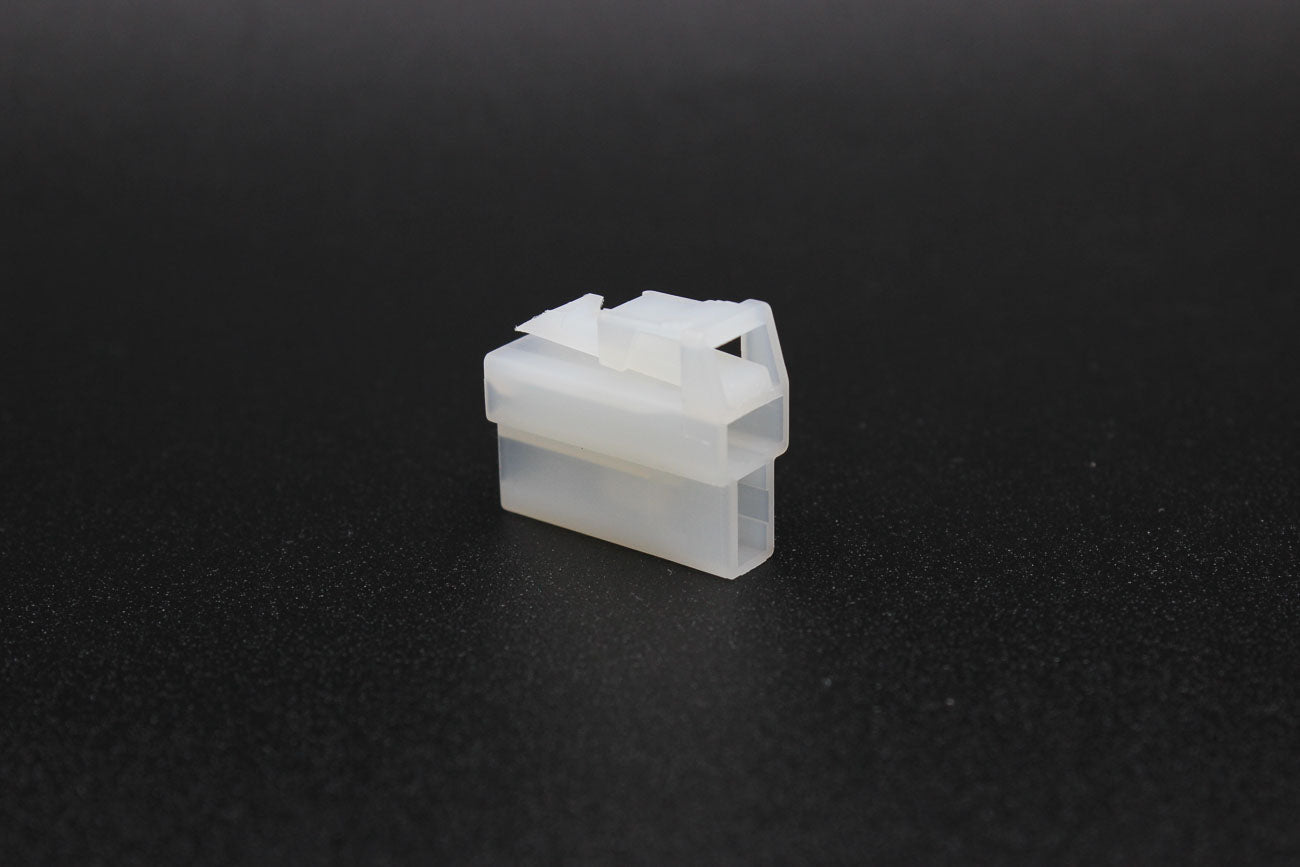 Sumitomo Female 250 White - 2 Terminal in Style: Flying Lead. Sumitomo 250 in White. These connectors are typically found in OEM applications and are available as a connector only or as a flying lead. An extra terminal is included with every connector, be