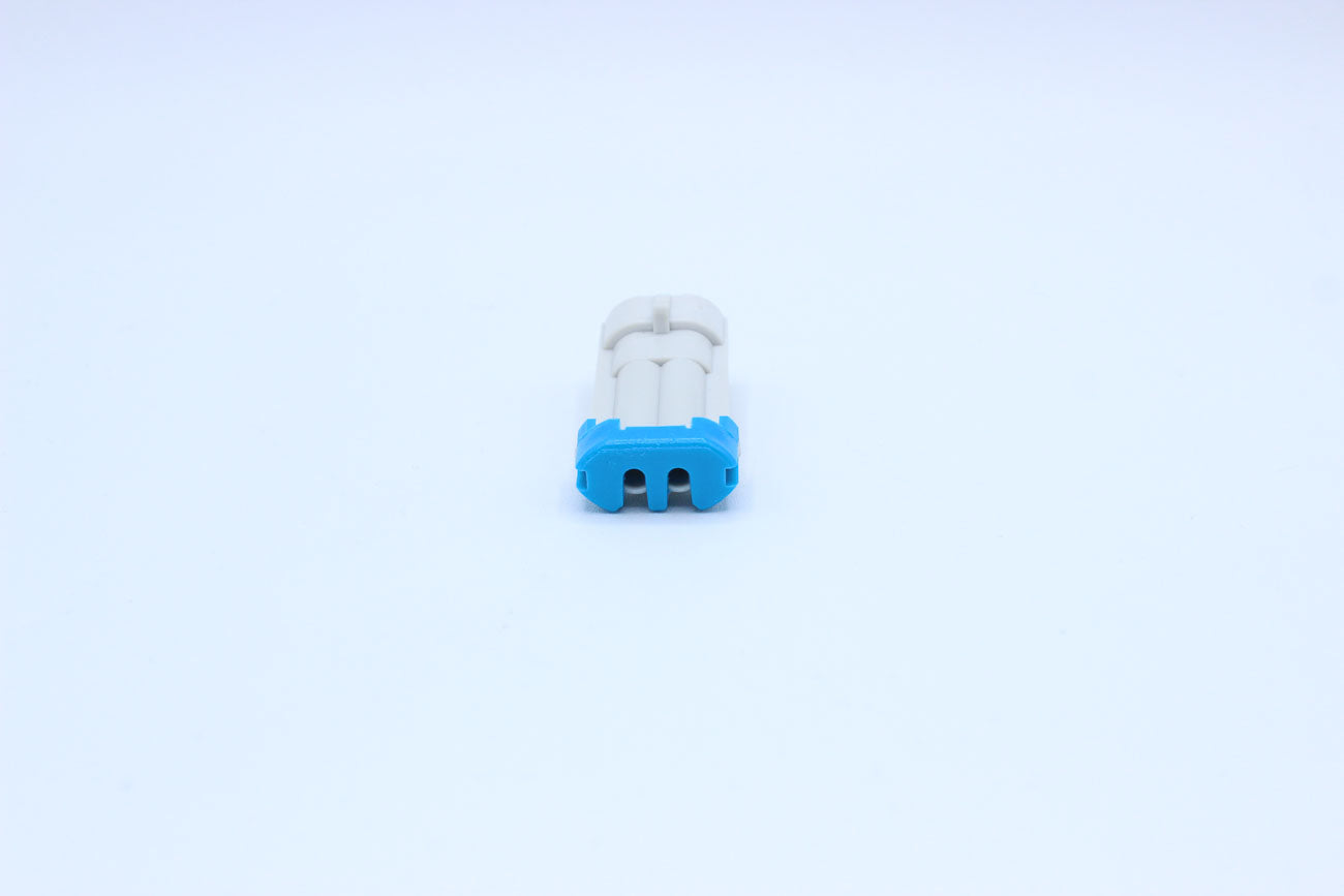 Delphi Male Metri-pack 150 Light Gray Code 1 - 2 Terminal in Style: Connector Only. Delphi Metri-pack 150 in Light Gray. These connectors are typically found in OEM applications and are available as a connector only or as a flying lead. An extra terminal