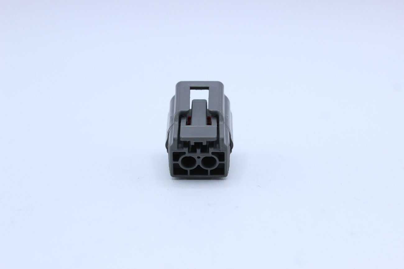 Sumitomo Female SL Grey - 2 Terminal in Style: Flying Lead. Sumitomo SL in Grey. These connectors are typically found in OEM applications and are available as a connector only or as a flying lead. An extra terminal is included with every connector, becaus