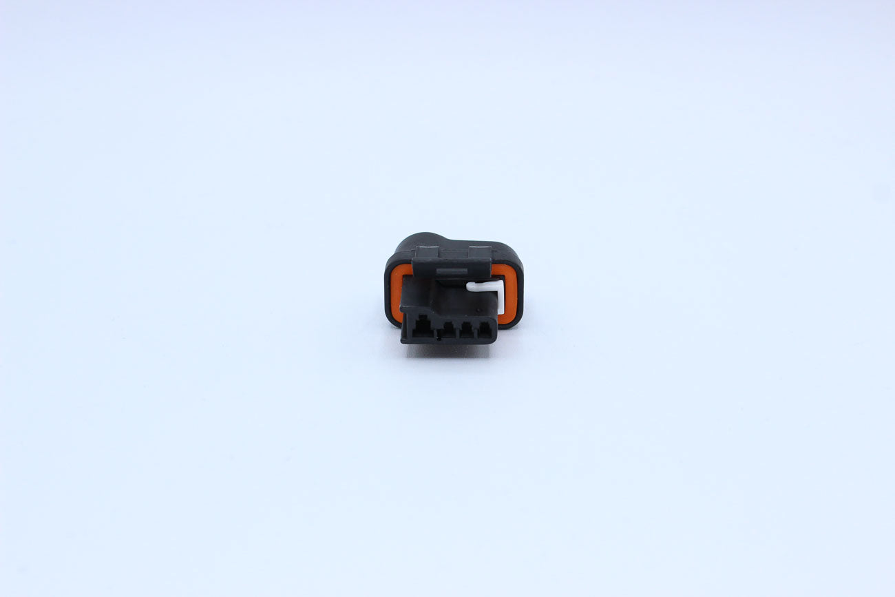 Delphi Female Metri-pack 150 Black Hybrid - 4 Terminal in Style: Flying Lead. Delphi Metri-pack 150 in Black. These connectors are typically found in OEM applications and are available as a connector only or as a flying lead. An extra terminal is included