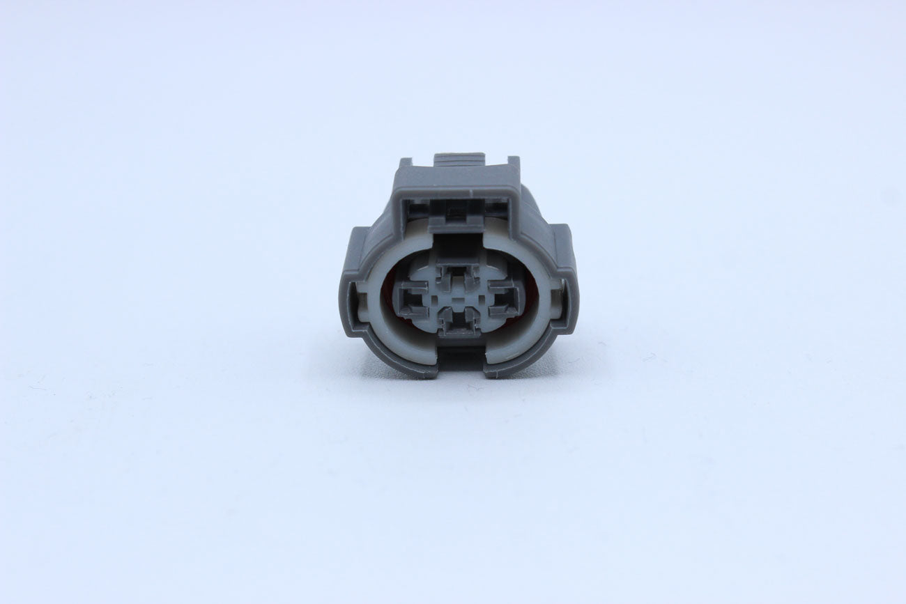 Sumitomo Female SL Grey - 4 Terminal in Style: Flying Lead. Sumitomo SL in Grey. These connectors are typically found in OEM applications and are available as a connector only or as a flying lead. An extra terminal is included with every connector, becaus
