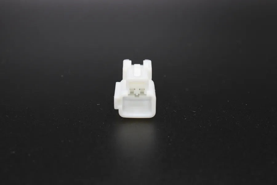 Sumitomo Male TS unsealed White Tab width 2.3 - 2 Terminal in Style: Connector Only. Sumitomo TS unsealed in White. These connectors are typically found in OEM applications and are available as a connector only or as a flying lead. An extra terminal is in