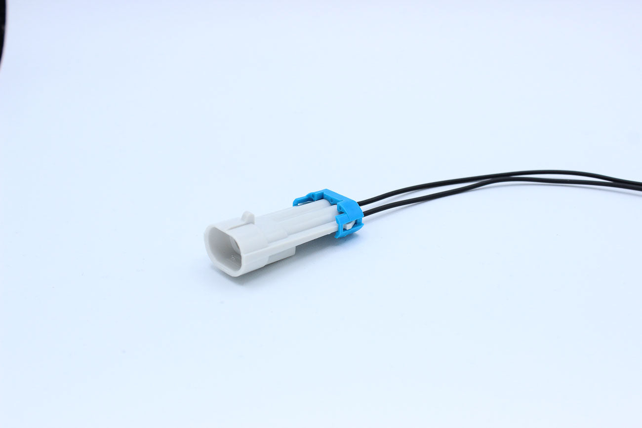 Delphi Male Metri-pack 150 Light Gray Code 1 - 2 Terminal in Style: Connector Only. Delphi Metri-pack 150 in Light Gray. These connectors are typically found in OEM applications and are available as a connector only or as a flying lead. An extra terminal