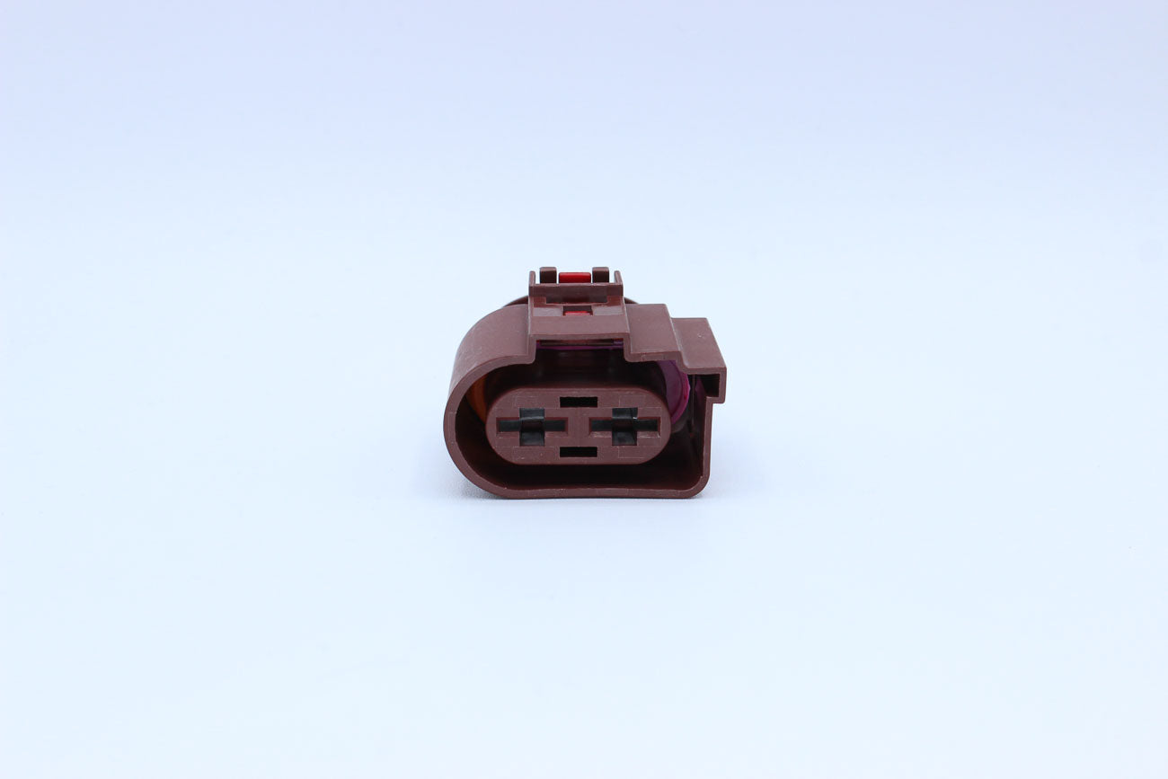 Delphi Female DUCON Brown - 2 Terminal in Style: Flying Lead. Delphi DUCON in Brown. These connectors are typically found in OEM applications and are available as a connector only or as a flying lead. An extra terminal is included with every connector, be