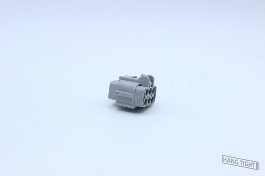 Sumitomo Female RS Gray - 6 Terminal in Style: Connector Only. Sumitomo RS in Gray. These connectors are typically found in OEM applications and are available as a connector only or as a flying lead. An extra terminal is included with every connector, bec