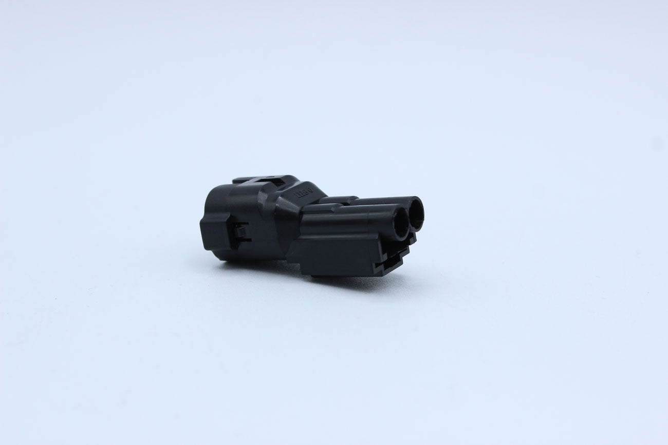 Sumitomo Male HM Black - 2 Terminal in Style: Flying Lead. Sumitomo HM in Black. These connectors are typically found in OEM applications and are available as a connector only or as a flying lead. An extra terminal is included with every connector, becaus