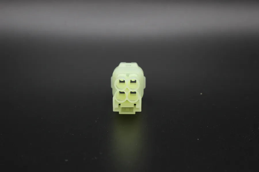 Sumitomo Male HM Clear - 4 Terminal in Style: Flying Lead. Sumitomo HM in Clear. These connectors are typically found in OEM applications and are available as a connector only or as a flying lead. An extra terminal is included with every connector, becaus