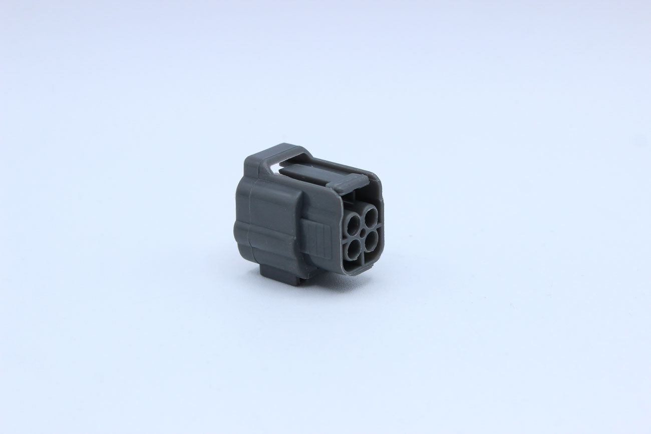 Sumitomo Female DL Gray type 2 - 4 Terminal in Style: Flying Lead. Sumitomo DL in Gray. These connectors are typically found in OEM applications and are available as a connector only or as a flying lead. An extra terminal is included with every connector,