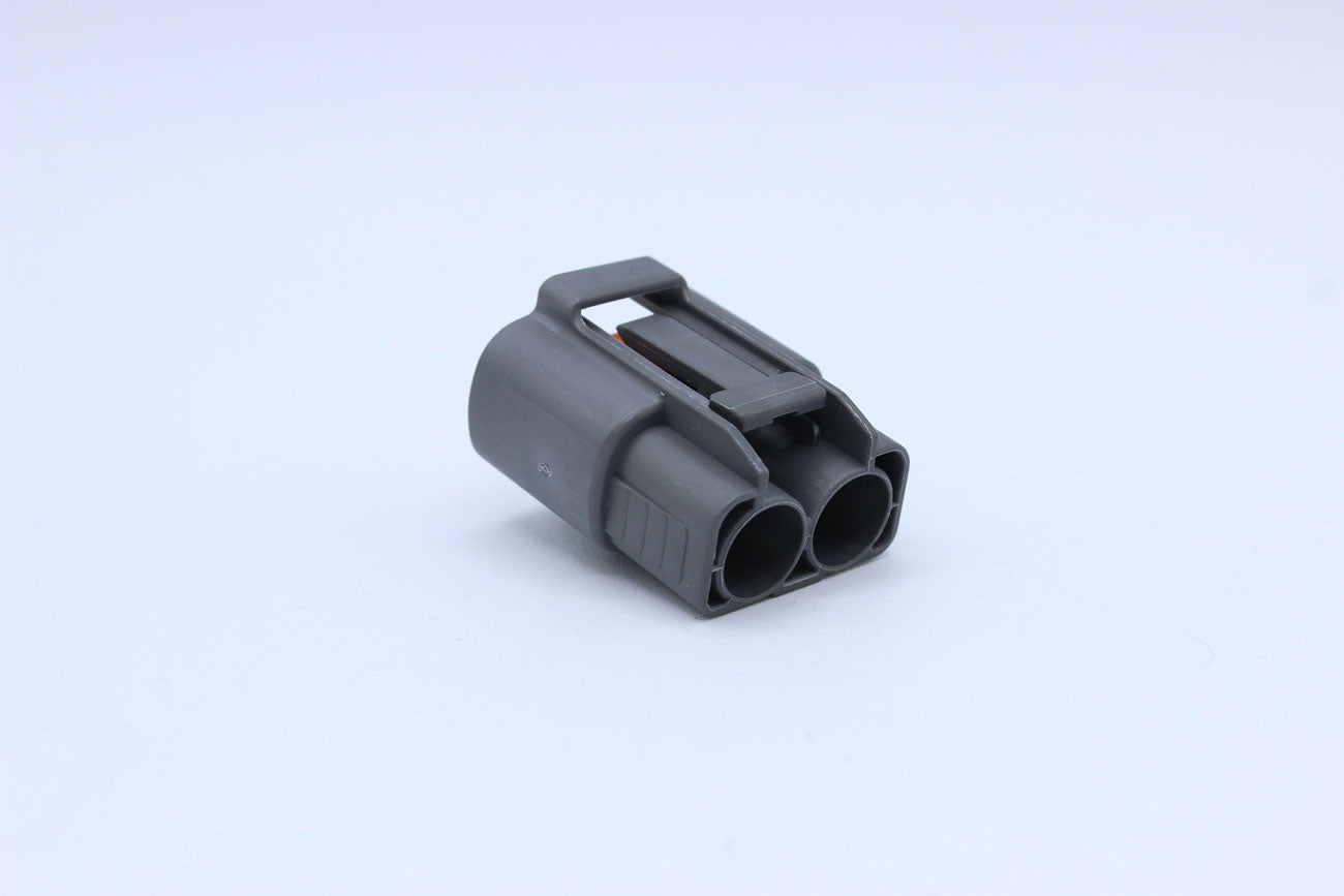 Sumitomo Female DL Gray Tab width 7.8 - 2 Terminal in Style: Connector Only. Sumitomo DL in Gray. These connectors are typically found in OEM applications and are available as a connector only or as a flying lead. An extra terminal is included with every