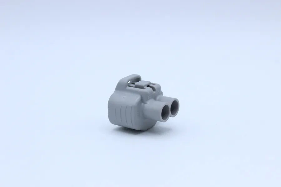 Sumitomo Female TS Gray tab width 4.8 - 2 Terminal in Style: Connector Only. Sumitomo TS in Gray. These connectors are typically found in OEM applications and are available as a connector only or as a flying lead. An extra terminal is included with every
