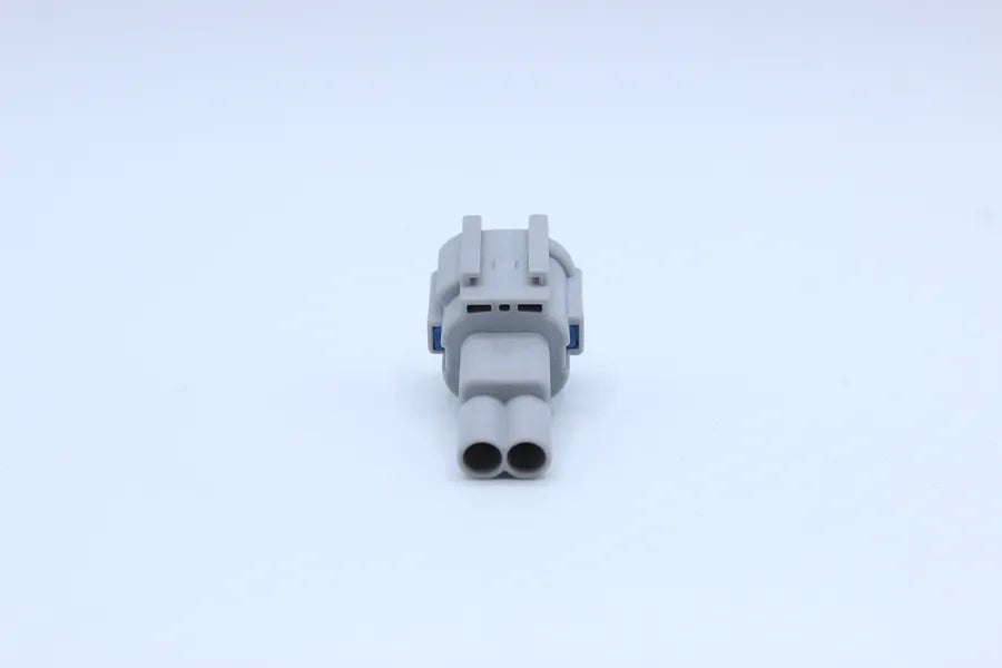 Sumitomo Male RS Gray - 2 Terminal in Style: Connector Only. Sumitomo RS in Gray. These connectors are typically found in OEM applications and are available as a connector only or as a flying lead. An extra terminal is included with every connector, becau