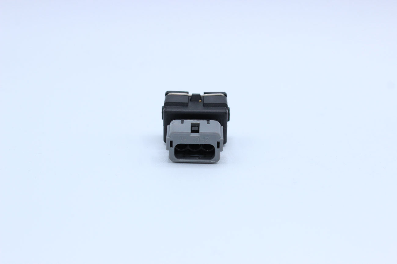 Furukawa Female JFC Black - 3 Terminal in Style: Connector Only. Furukawa JFC in Black. These connectors are typically found in OEM applications and are available as a connector only or as a flying lead. An extra terminal is included with every connector,